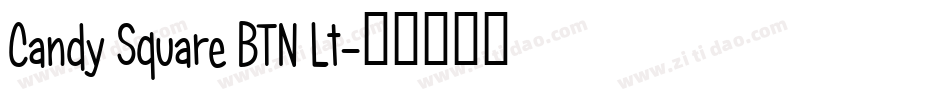 Candy Square BTN Lt字体转换